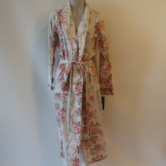 Ralph Lauren Other - NWT Womens Ralph Lauren Somerset Cream, Pink, Green Floral Sleep Robe S*